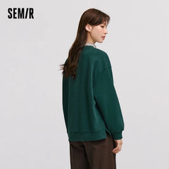 Semir Women's Trendy Oversized Fleece Sweater