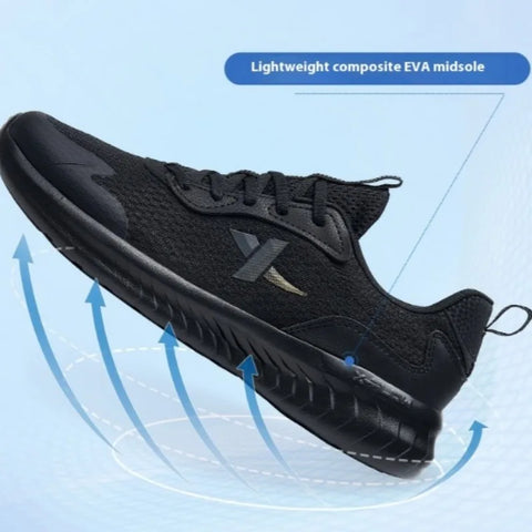 Xtep Men's Running Shoes – Breathable Mesh & Shock Absorption Sports Sneakers