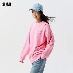 Semir 2024 Women's Mid-Length Embroidered Sweatshirt