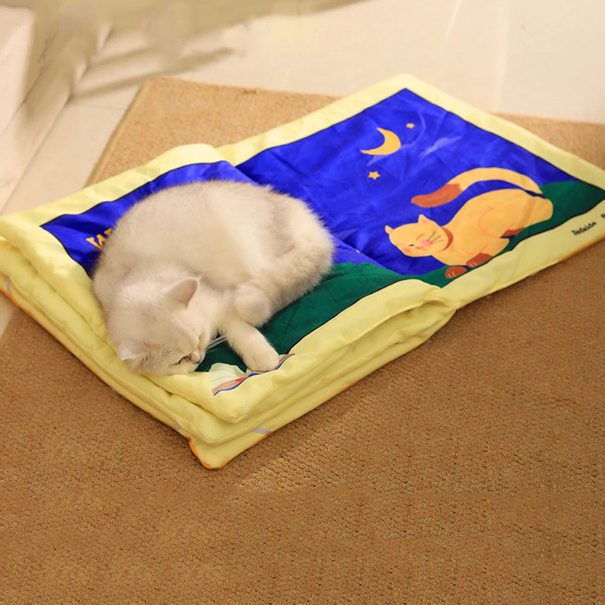 Book Style Cat Mat for Dogs and Cats - Portable and Fun Pet Mats