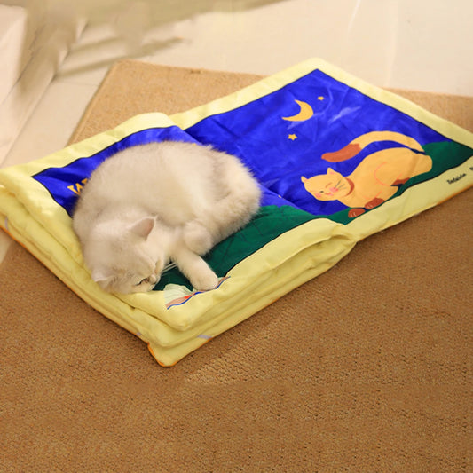 Book Style Cat Mat for Dogs and Cats - Portable and Fun Pet Mats