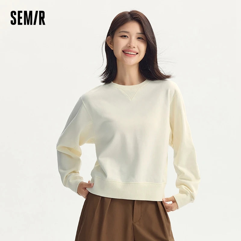 Semir Women's Basic Loose Sweatshirt