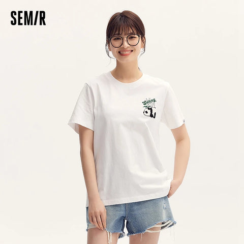 Semir dames T-shirt met korte mouwen en borduurwerk - zomercollectie 2024 