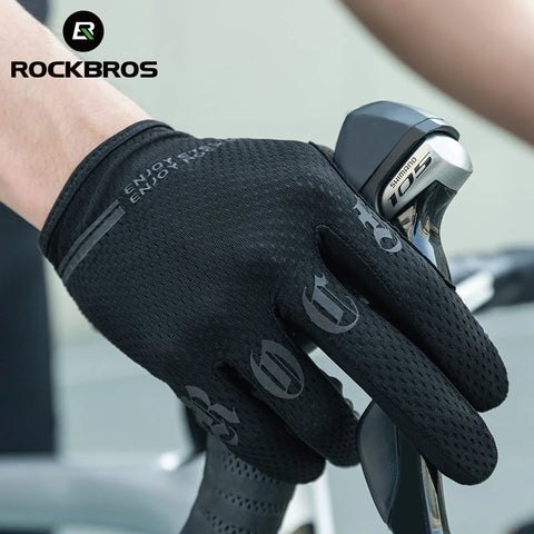ROCKBROS Ademende antislip fiets handschoenen voor MTB en racefietsen
