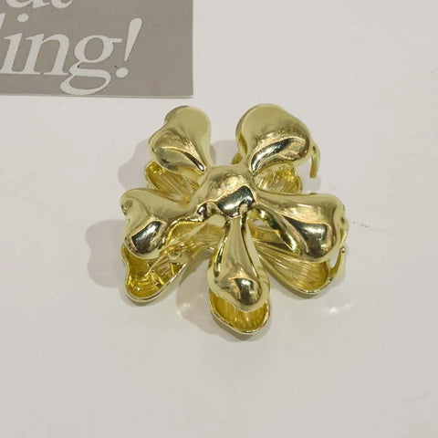 Fashion Gold Color Metal Shell Hair Claws for Women - Trendy Crab Clamps and Clips