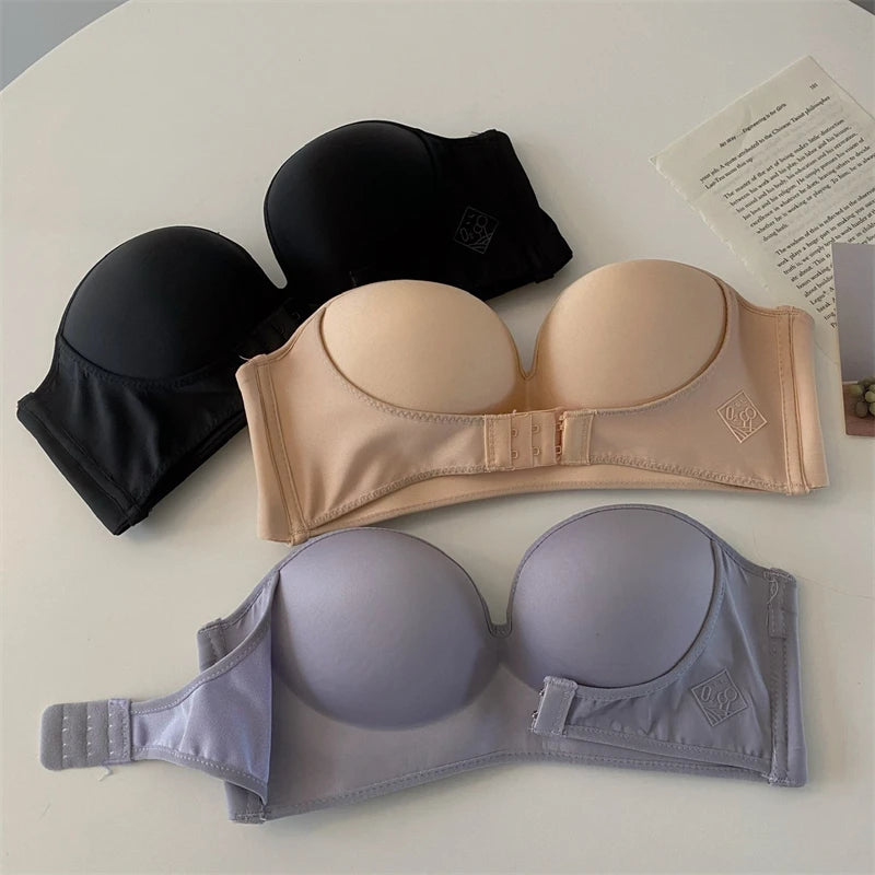FINETOO Front Closure Strapless Bra