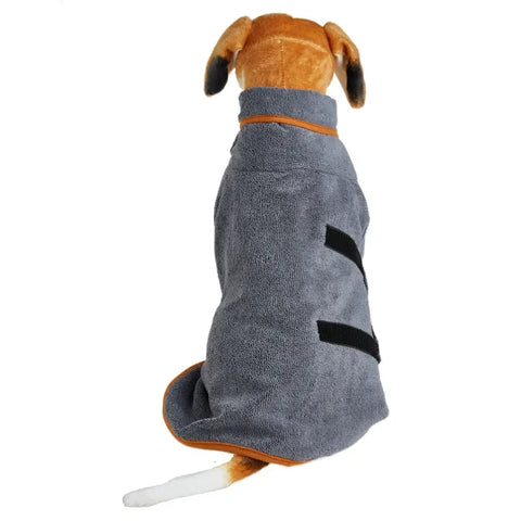 Dog Bathrobe Towel - Fast Drying, Soft, Adjustable Coat for Large, Medium, and Small Dogs