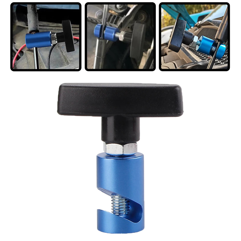 Aluminum Car Hood Holder Trunk Air Pressure Anti-Slip Engine Cover Lifting Support Rod Fixing Clamp