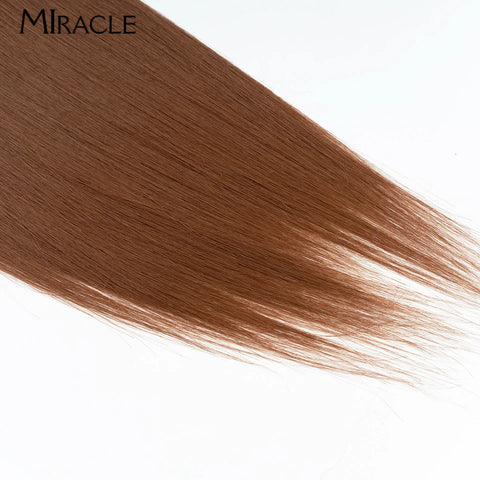 MIRACLE Straight Hair Extensions Synthetic Hair Bundles