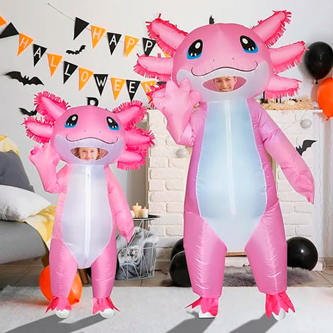Inflatable Adult Axolotl Costume for Halloween