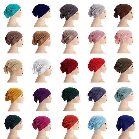 Soft Cotton Under Scarf Cap for Women - Ready-to-Wear Hijab Bonnet