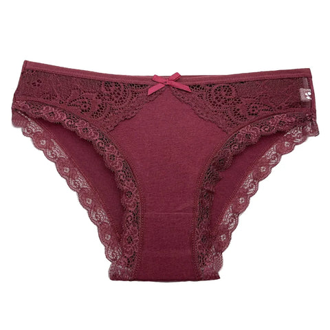 5 PCS/SET Low Rise Ladies Sexy Lace Panty Underpants for Women