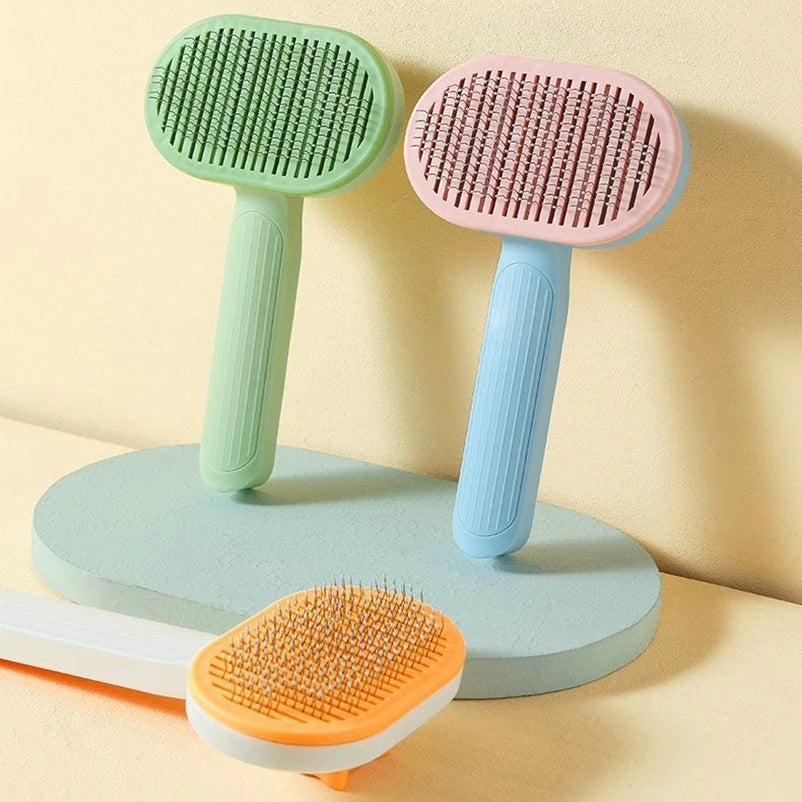 Blue Cat Brush for Dogs – Floating Hair Removal Comb