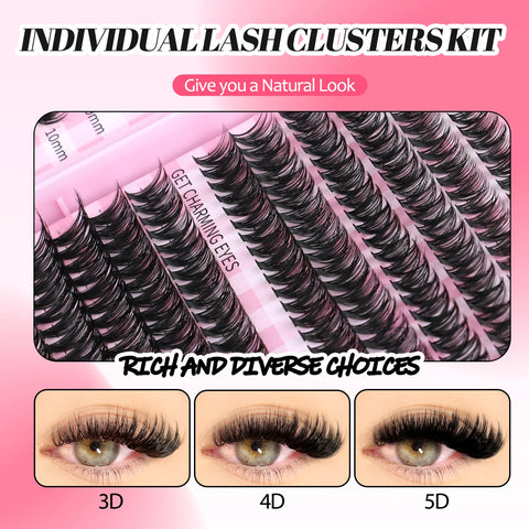 GROINNEYA DIY Lash Clusters Set