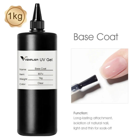 #809 Super Quality 1KG No Wipe Top Coat Primer Base Coat UV Gel