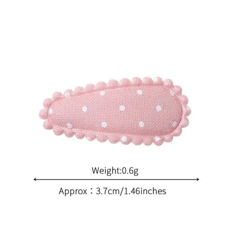 10/20Pcs Cotton Print Hair Clip Hairpin for Girls - Fabric Plaid Mini BB Hair Grips - Cute Baby Hair Accessories - Perfect New Year Gift