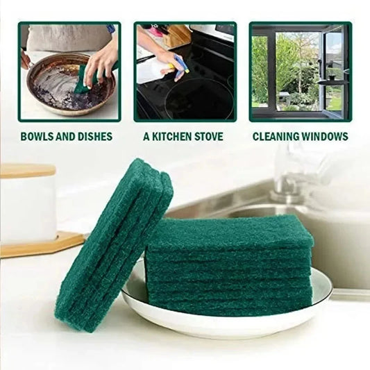 10/20/30PCS Scrub Pads for Kitchen and Household Cleaning - Scratch Free and Reusable