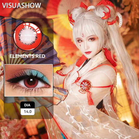 VISUASHOW Elements Blue Yearly Cosplay Contacts