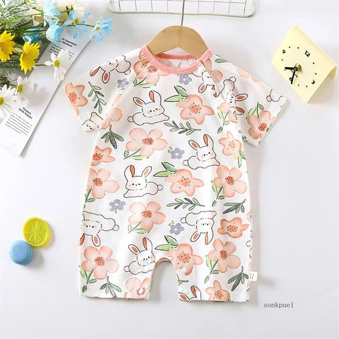 Cute Baby Cartoon Jumpsuit – Perfect for Summer Fun