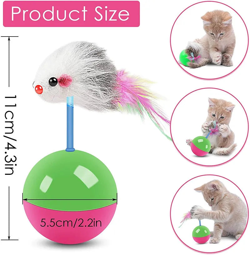 Interactive Cat Toy Set - Fun Mouse Teaser for Cats and Dogs