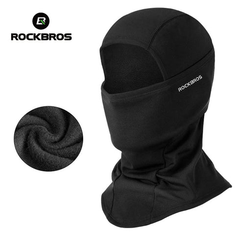 ROCKBROS Winterfietsmasker - Fleece thermisch winddicht gezichtsmasker voor skiën en buitensporten