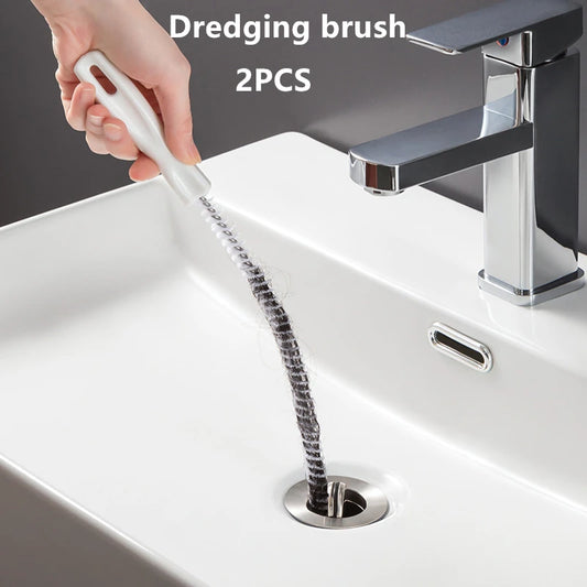 Pipe Dredging Brush for Effective Drain Cleaning – Flexible Hair Remover Tool