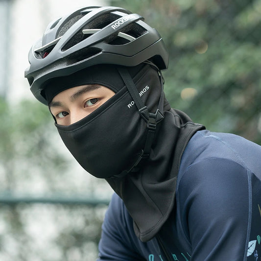 ROCKBROS Winter Cycling Mask - Fleece Thermal Windproof Face Mask for Skiing and Outdoor Sports