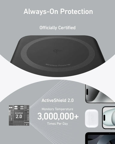 Anker MagGo 10000mAh Power Bank – Qi2 Magnetic 15W Fast-Charge