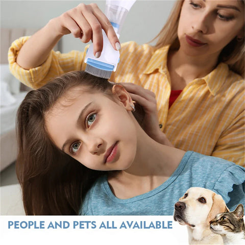 Lice Grabber Multifunctional Electric Flea Comb for Pets - Dog & Cat Hair Cleaner