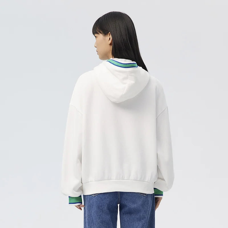 Semir 2024 Women's Contrasting Color Hooded Sweatshirt