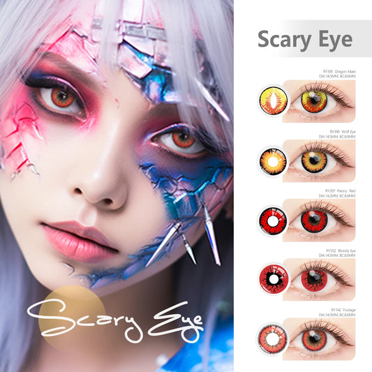 VISUASHOW Cosplay Anime Contact Lenses