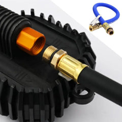 Portable Tire Inflator Hose - Essential Rubber Air Compressor Pipe for Cars and Motorbikes