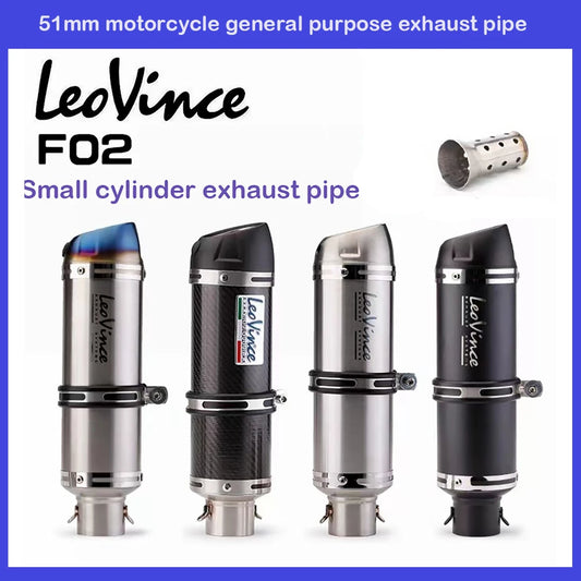 51mm Motorcycle Exhaust Muffler Pipe LeoVince Escape Moto