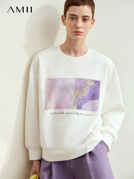 Amii Minimalism Women's Hoodies 2024
