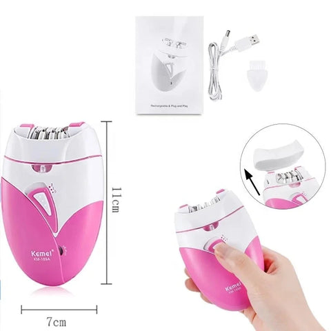Kemei KM-189A USB Rechargeable Epilator