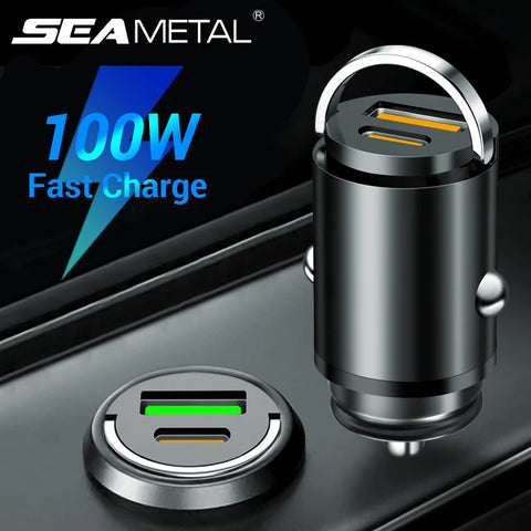 SEAMETAL 100W Fast Charge Car Charger