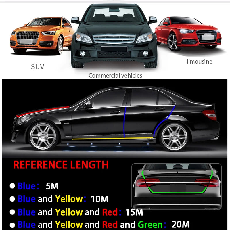 SEAMETAL Car Door Edge Protector Rubber Seal Strip