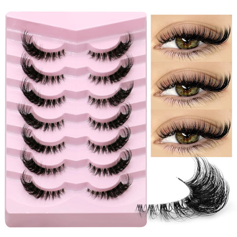 GROINNEYA Cat Eye Valse Wimpers - 5/7 Paar