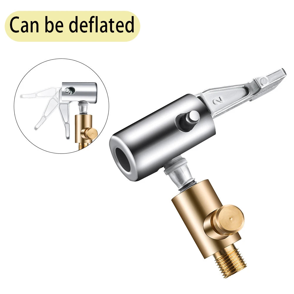 Portable Inflatable Pump for Car Tire - Air Chuck Compressor with Barb Connector