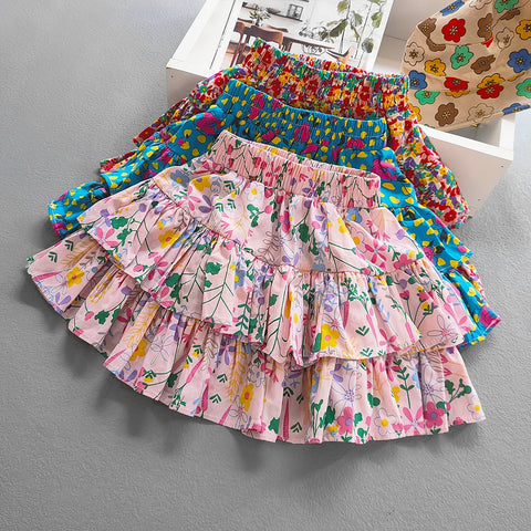 Cute Baby Girls Ruffled Cake Skirts for Summer