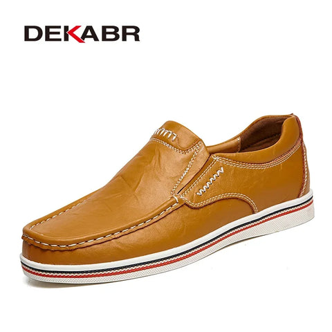 DEKABR Casual Herenschoenen - Handgemaakte Leren Loafers