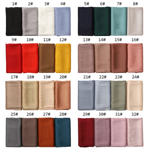 Premium Satin Crinkle Hijab Scarf