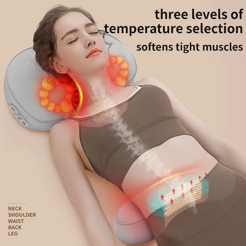 Upgraded 2 In 1 Neck Massager Pillow