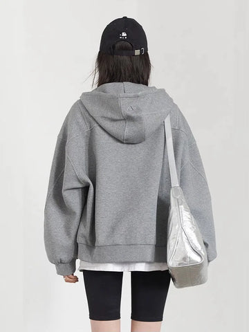 CHIC VEN Dames Sweatshirt met Trekkoord en Capuchon 