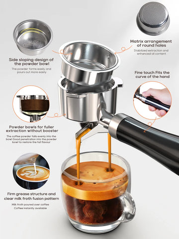 HiBREW 20Bar Semi Automatic Espresso Machine