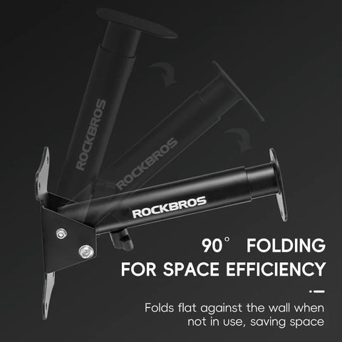 ROCKBROS Adjustable Bike Rack - Wall Mount Garage Holder for MTB and Road Bikes