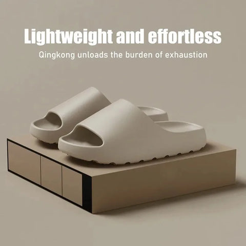 Coconut Slippers: Cloud Thick-soled Sandals for Men & Women