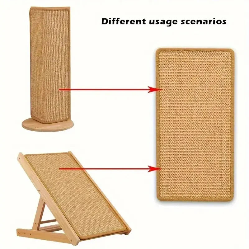 Natural Sisal Cat Scratcher Mat - Protect Your Furniture with Style