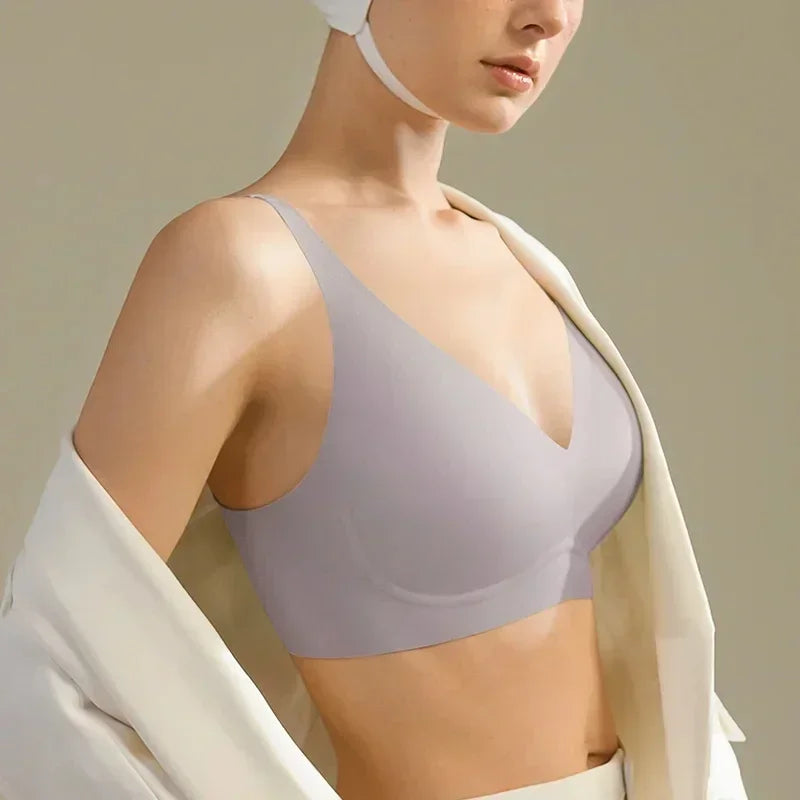 SUJIIN Sexy Push Up Padded Seamless Wireless Bras