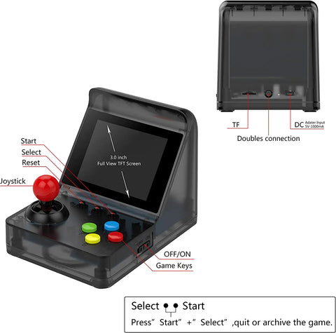 ARCADE MINI 32 Bit Retro Console - Handheld Classic Player